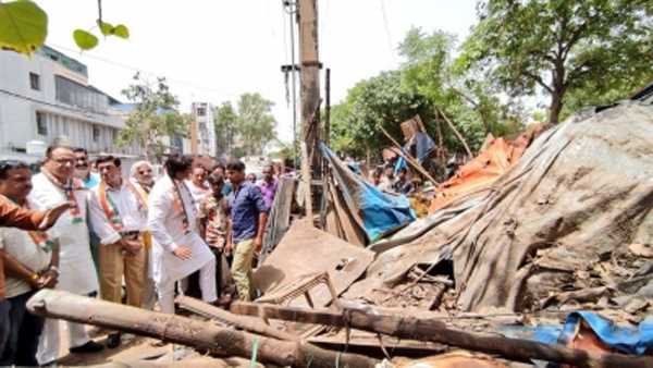 नारायणा में बुलडोजर से जबरन उजाड़े गए गरीबों के अधिकारों की लड़ाई कांग्रेस लड़ेगी : अनिल चौधरी
